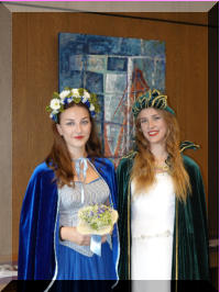 Waldkönigin Olivia mit Ehrendame Emilia aus Barlinek